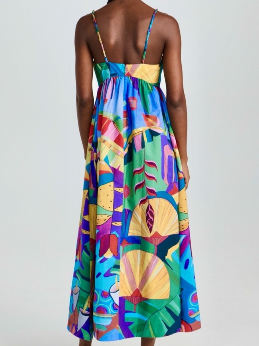 πΊπHPππΊ NWT Farm Rio Tropical Scenario Maxi Dress - Picture 12 of 16
